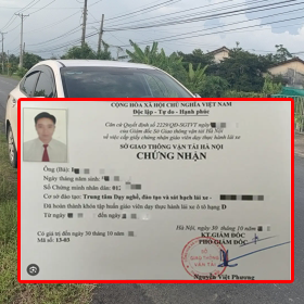 Chứng chỉ giáo viên dạy lái xe ô tô thực hành