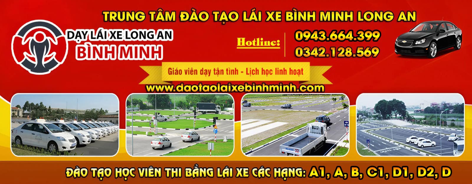 trung tâm đào tạo lái xe bình minh long an
