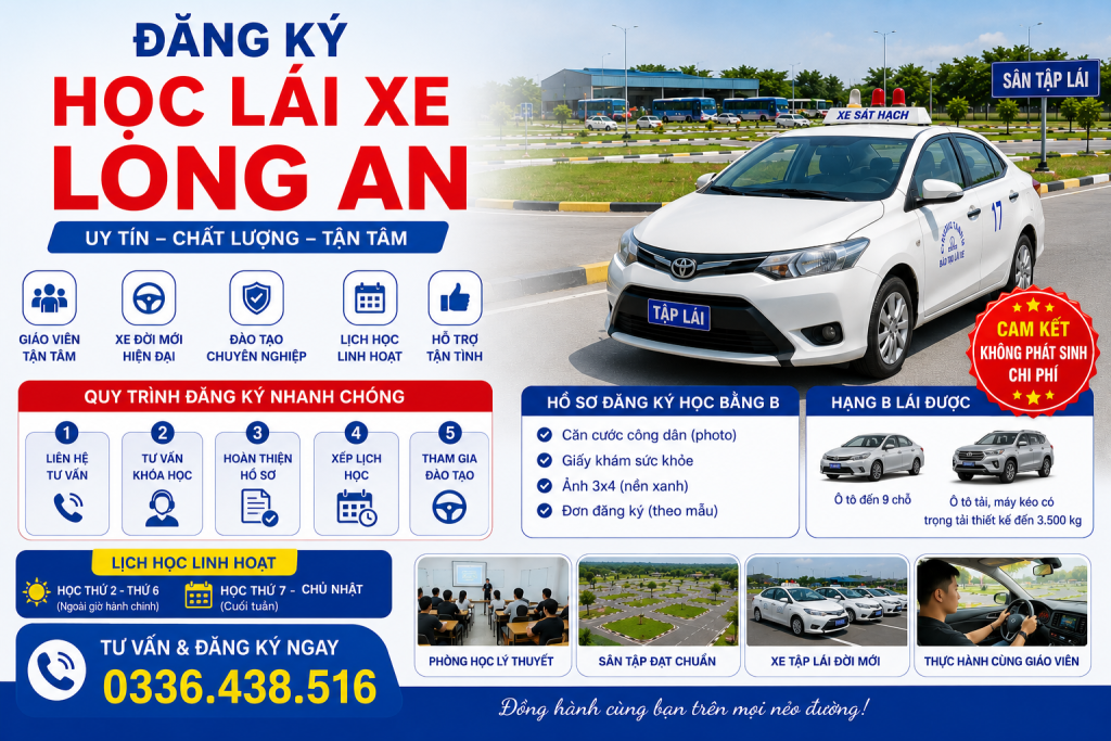Đăng Ký Học Lái Xe Long An