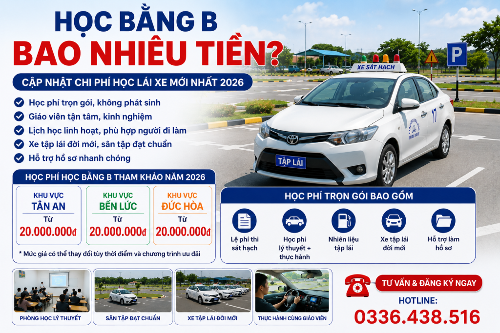 Học Bằng B Bao Nhiêu Tiền