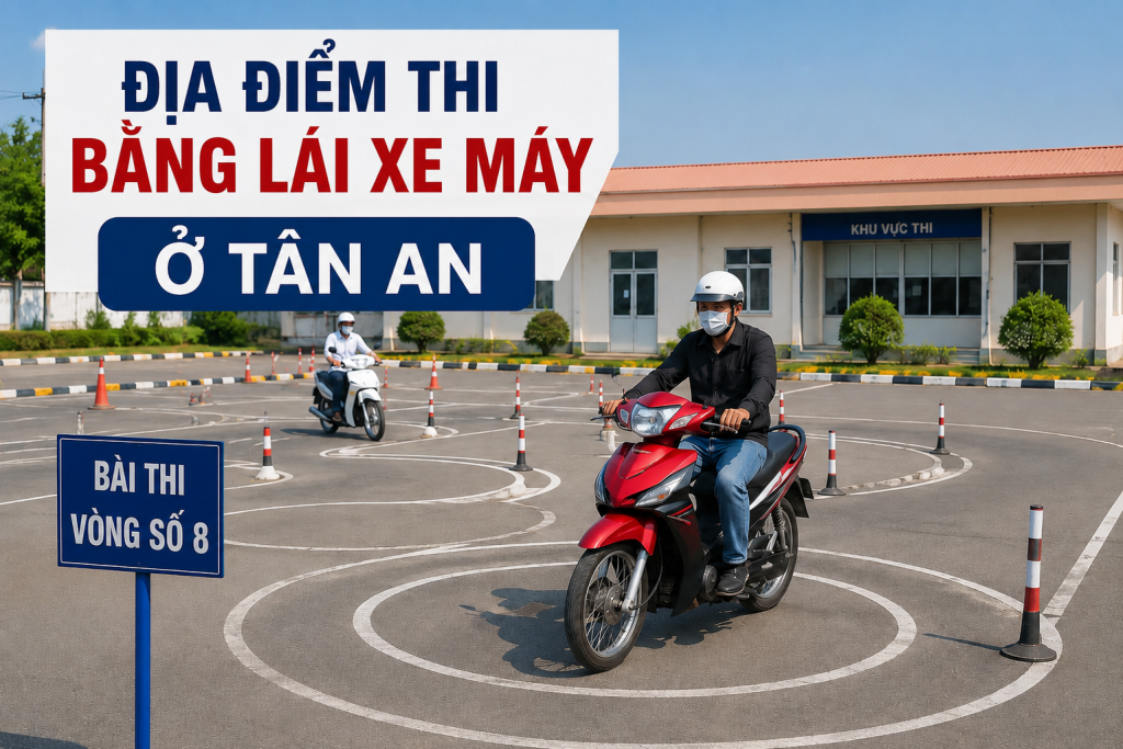 Địa Điểm Thi Bằng Lái Xe Máy Ở Tân An