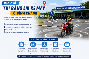 địa chỉ thi bằng lái xe máy ở Bình Chánh