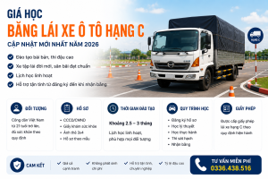 giá học bằng lái xe ô tô hạng C