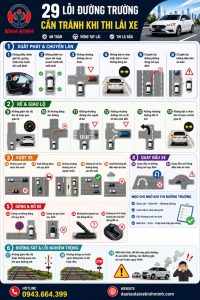 lỗi đường trường khi thi lái xe