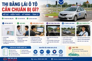 thi bằng lái ô tô cần chuẩn bị gì