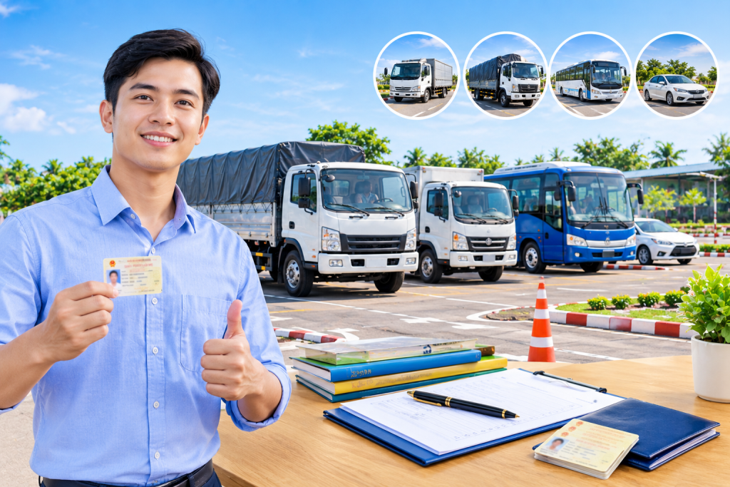 đào tạo nangahangj bằng lái Long An