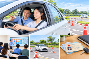 học bằng lái xe tại Đức Huệ