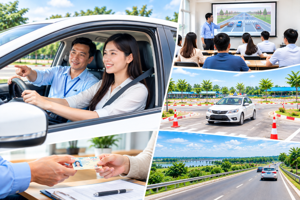 Học Bằng Lái Xe Ô Tô Tại Long An 