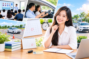thời gian học lái xe ô tô Long An