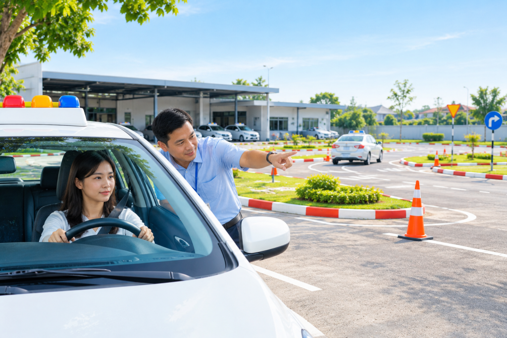 trung tâm đào tạo lái xe tân an
